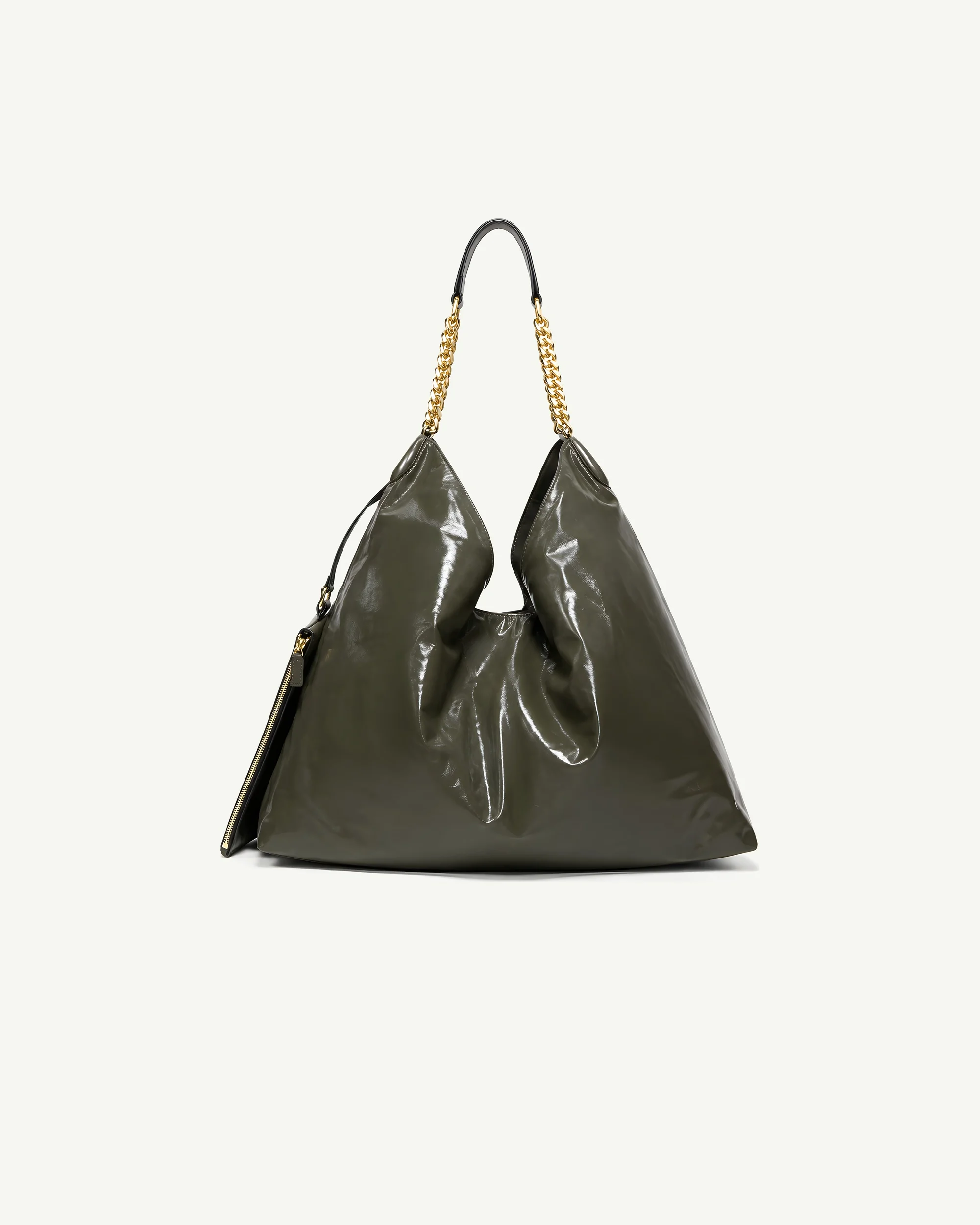 Saint Laurent Hortense Large Hobo Bag in Olive Green
