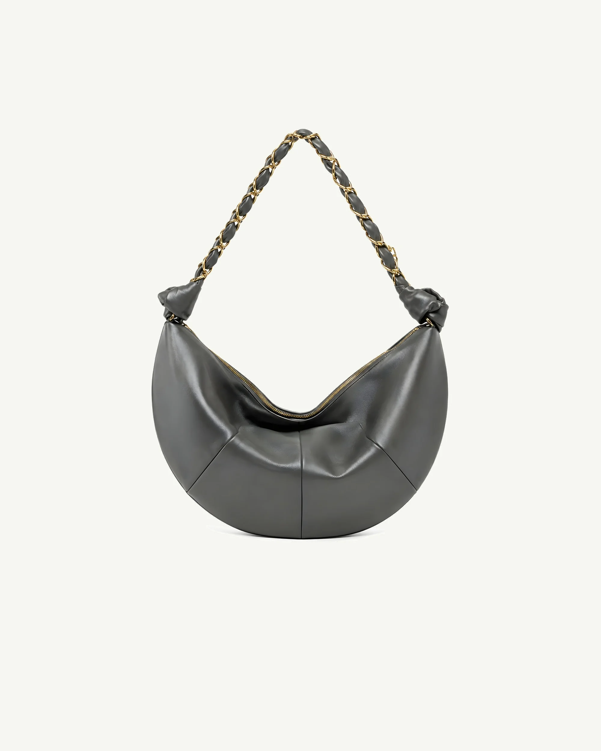 Saint Laurent Amalia Small Hobo Bag — Black Leather