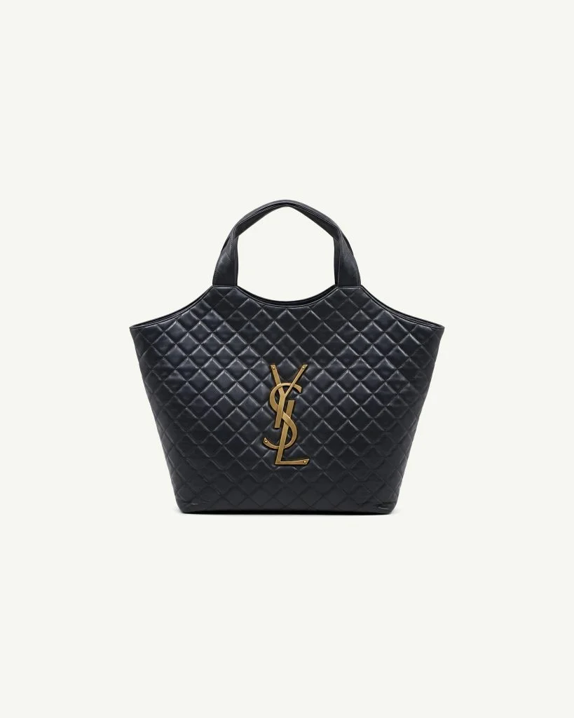 Saint Laurent Icare Maxi in Quilted Lambskin — Black