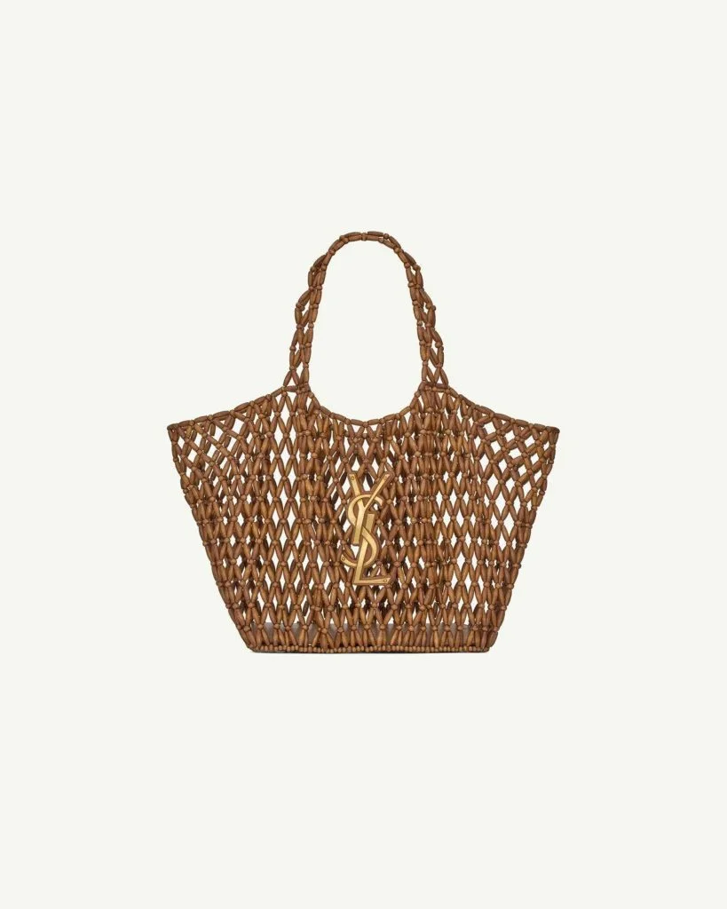 Saint Laurent Medium Icare in Wooden Beads