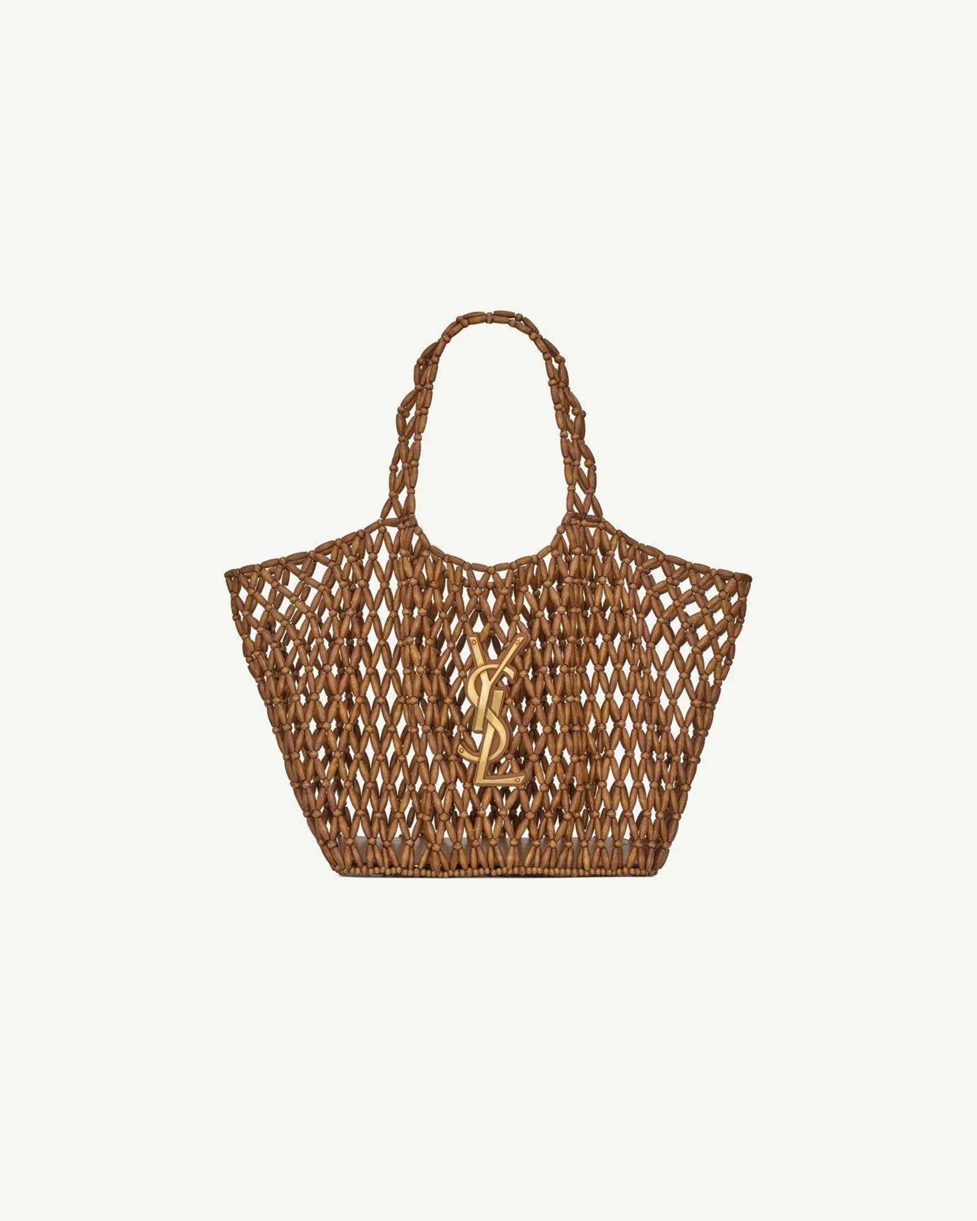 Saint Laurent Medium Icare in Wooden Beads