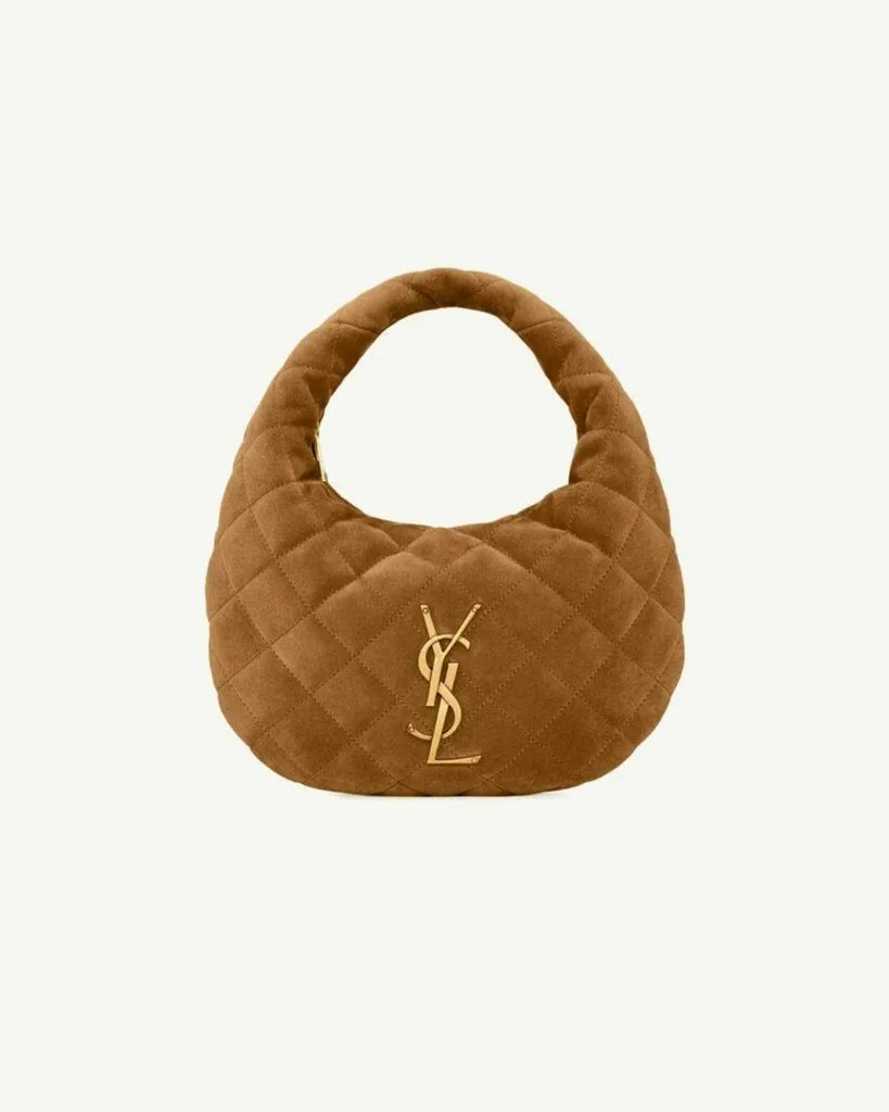 Saint Laurent Baby Icare Bag in Suede — Cognac Brown