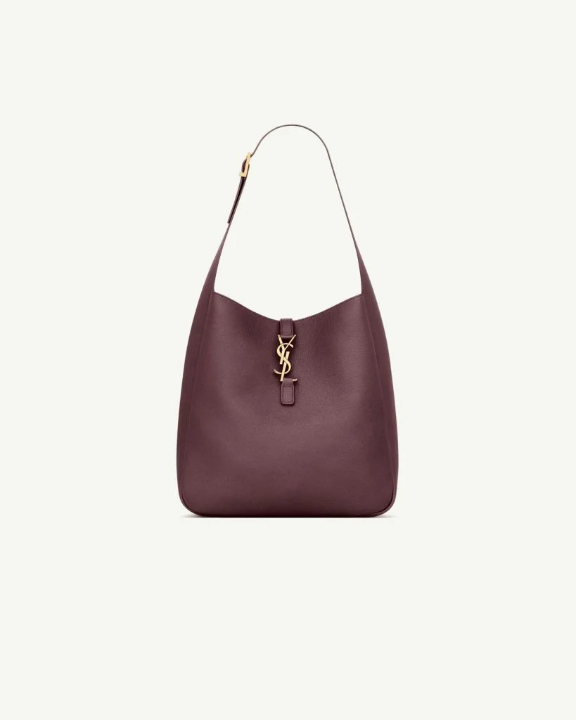 Saint Laurent Le 5 à 7 Supple Large Shoulder Bag — Brown