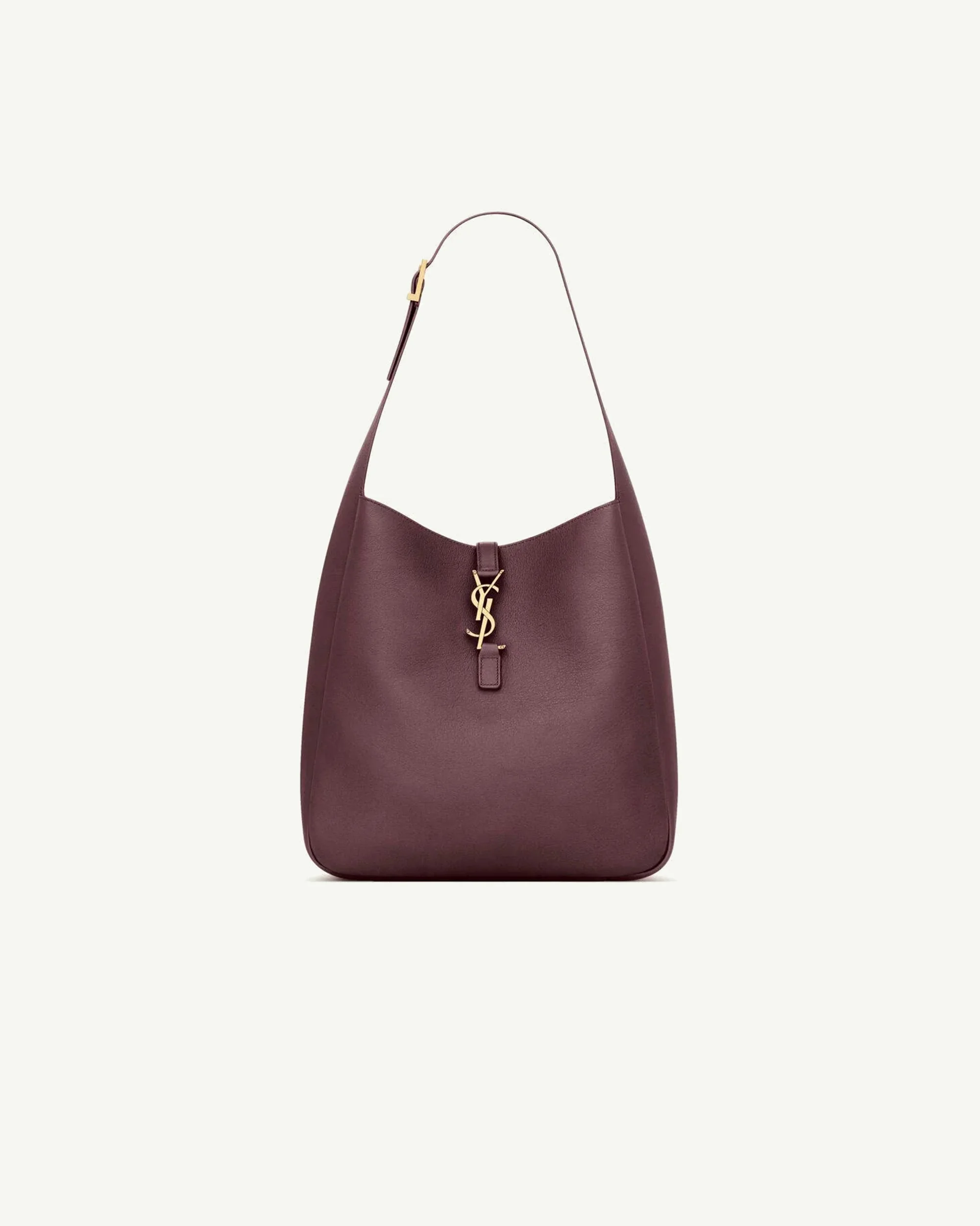 Saint Laurent Le 5 à 7 Supple Large Shoulder Bag — Brown