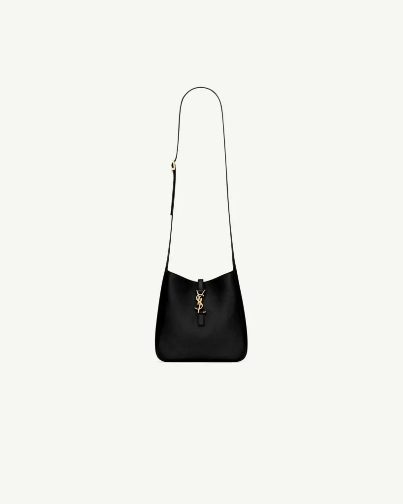 Saint Laurent LE 5 À 7 Supple Crossbody in Grained Leather — Black