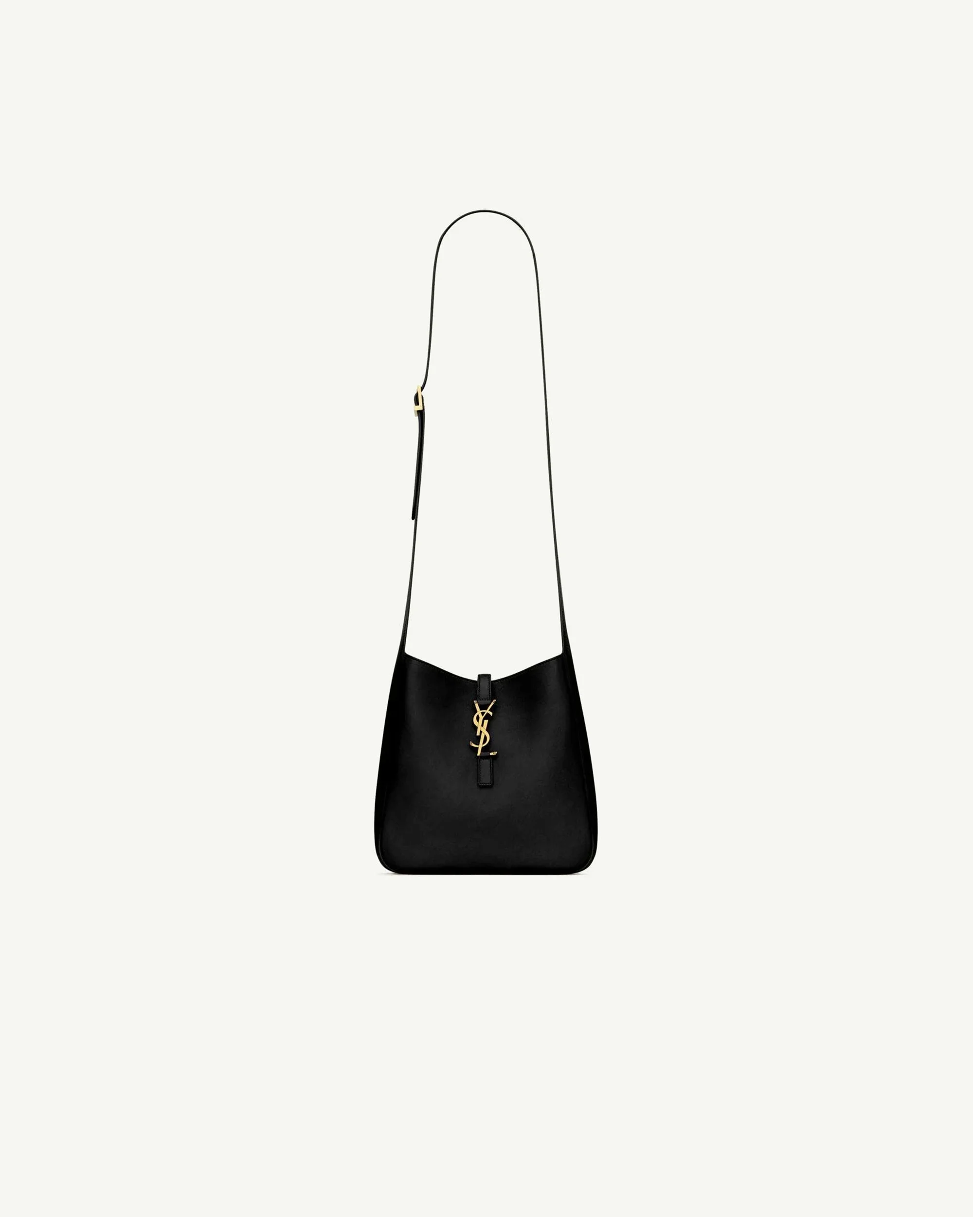 Saint Laurent LE 5 À 7 Supple Crossbody in Grained Leather — Black