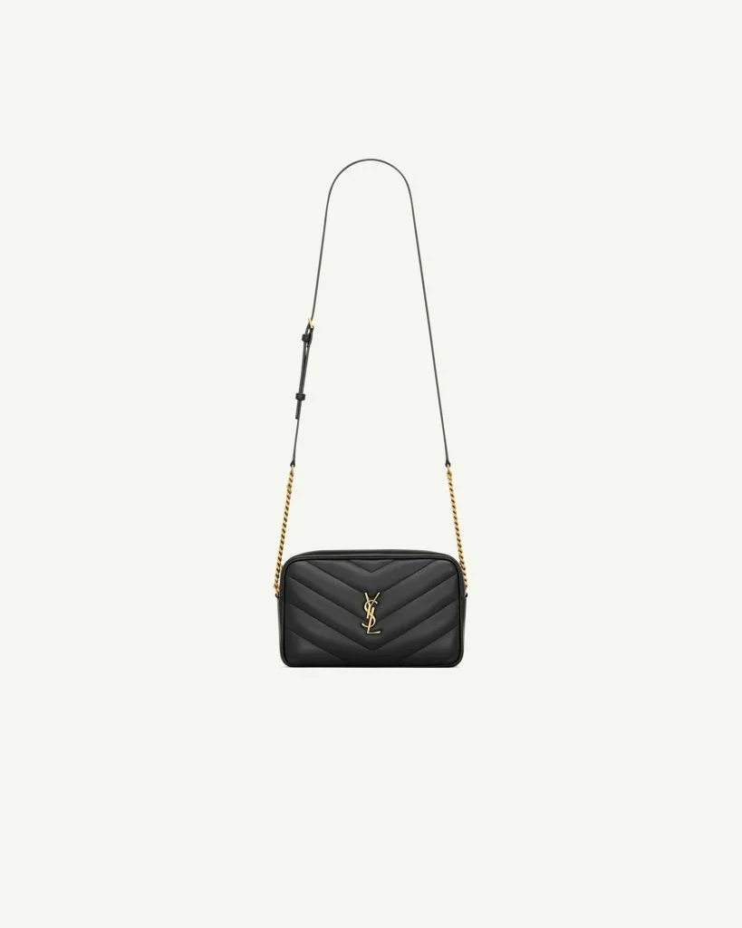 Saint Laurent Loulou Camera Bag in Quilted Lambskin — Black