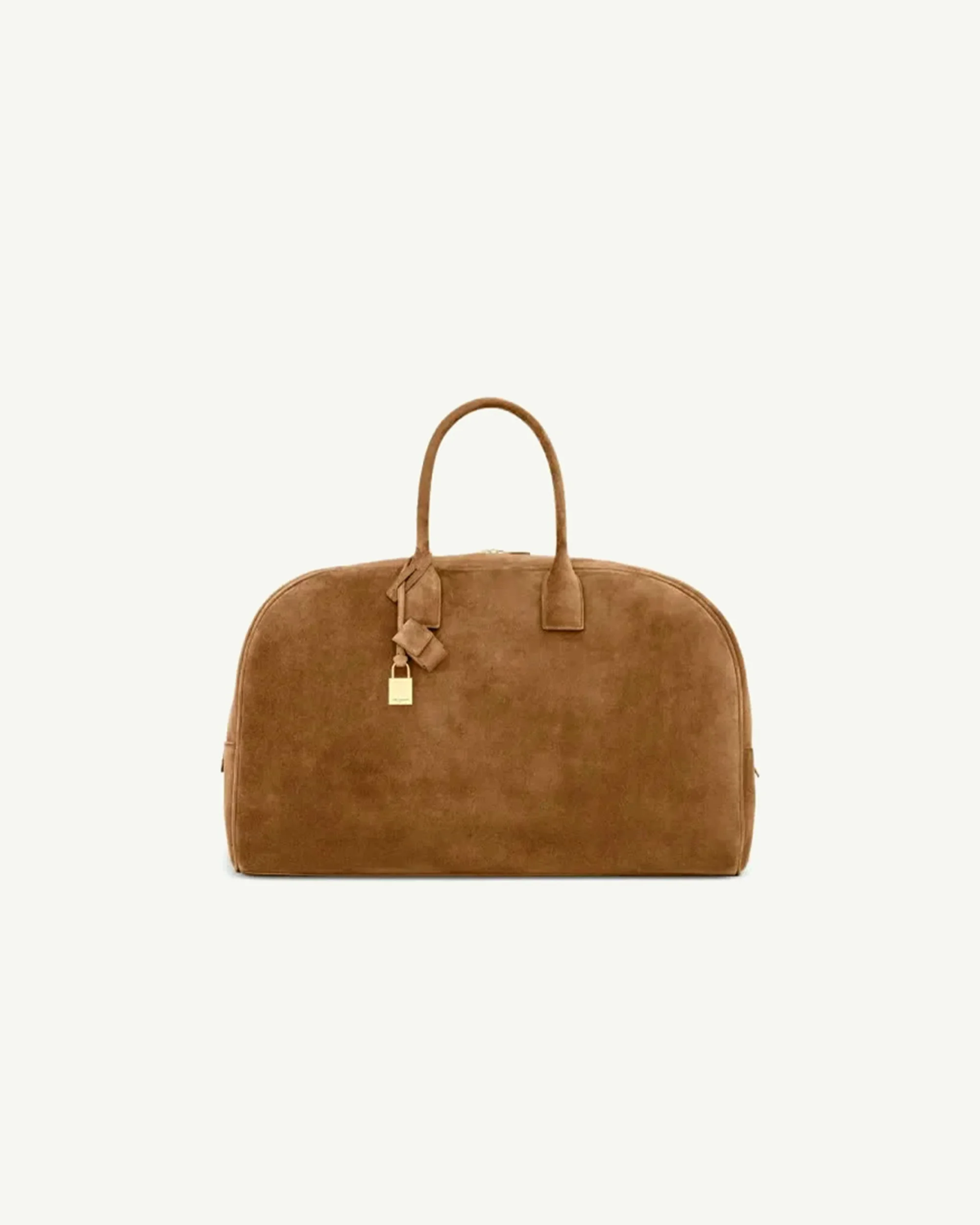 Saint Laurent Duffle Bag in Cognac Brown Suede