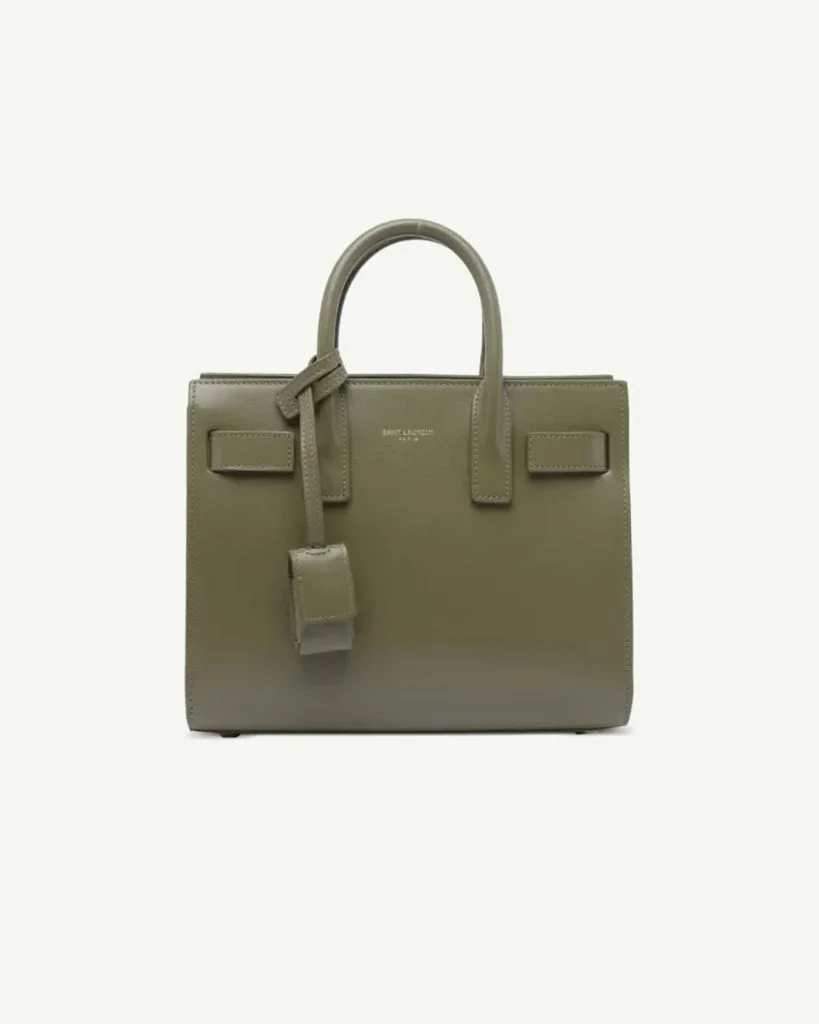 Saint Laurent Sac de Jour Nano Top Handle Bag – Green