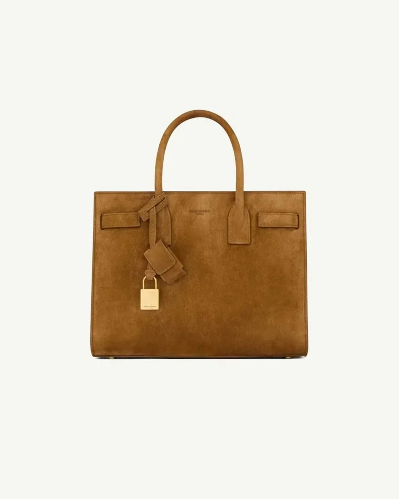 Saint Laurent Sac de Jour Small — Brown Suede