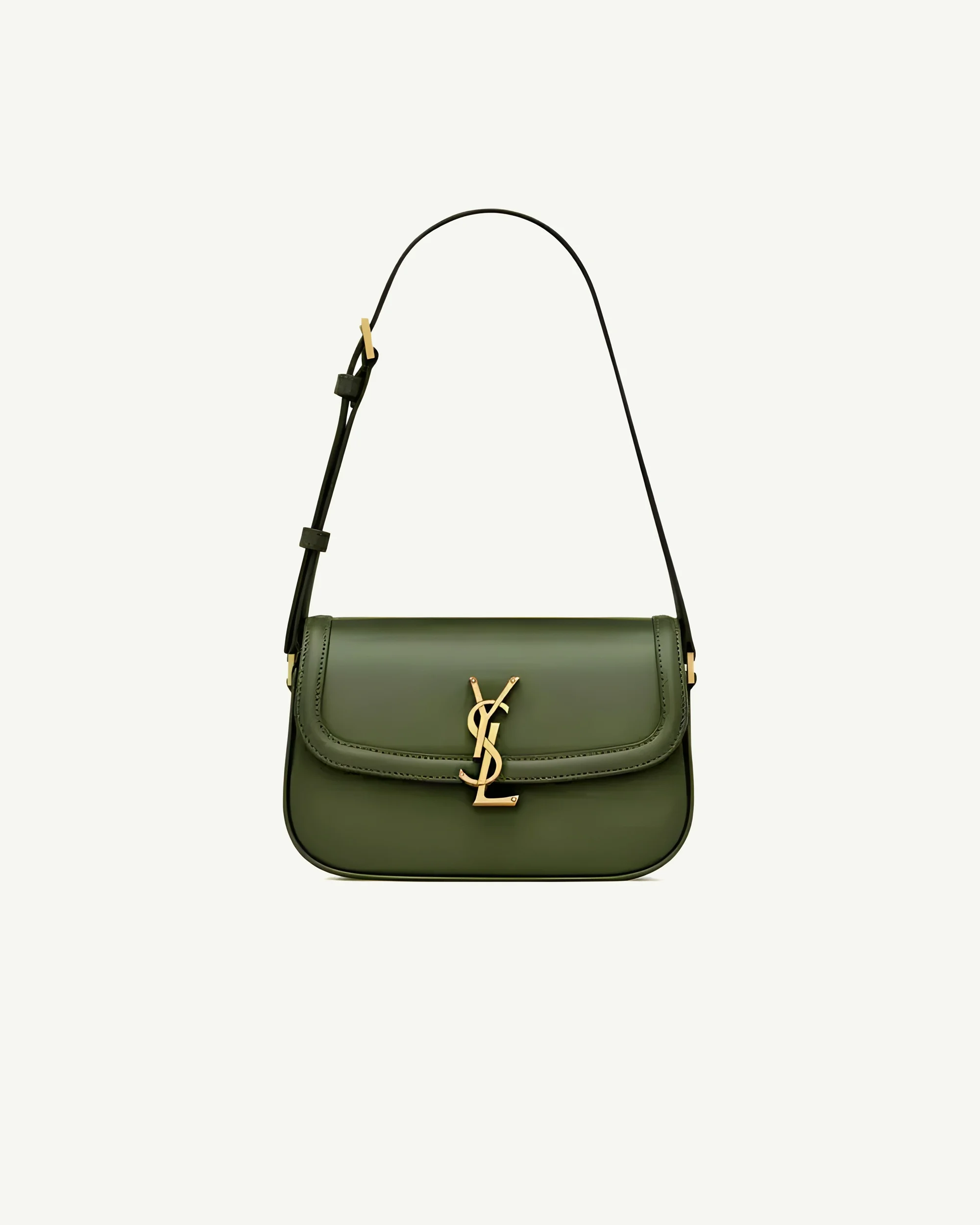 Saint Laurent Solferino Mini Box Bag — Green