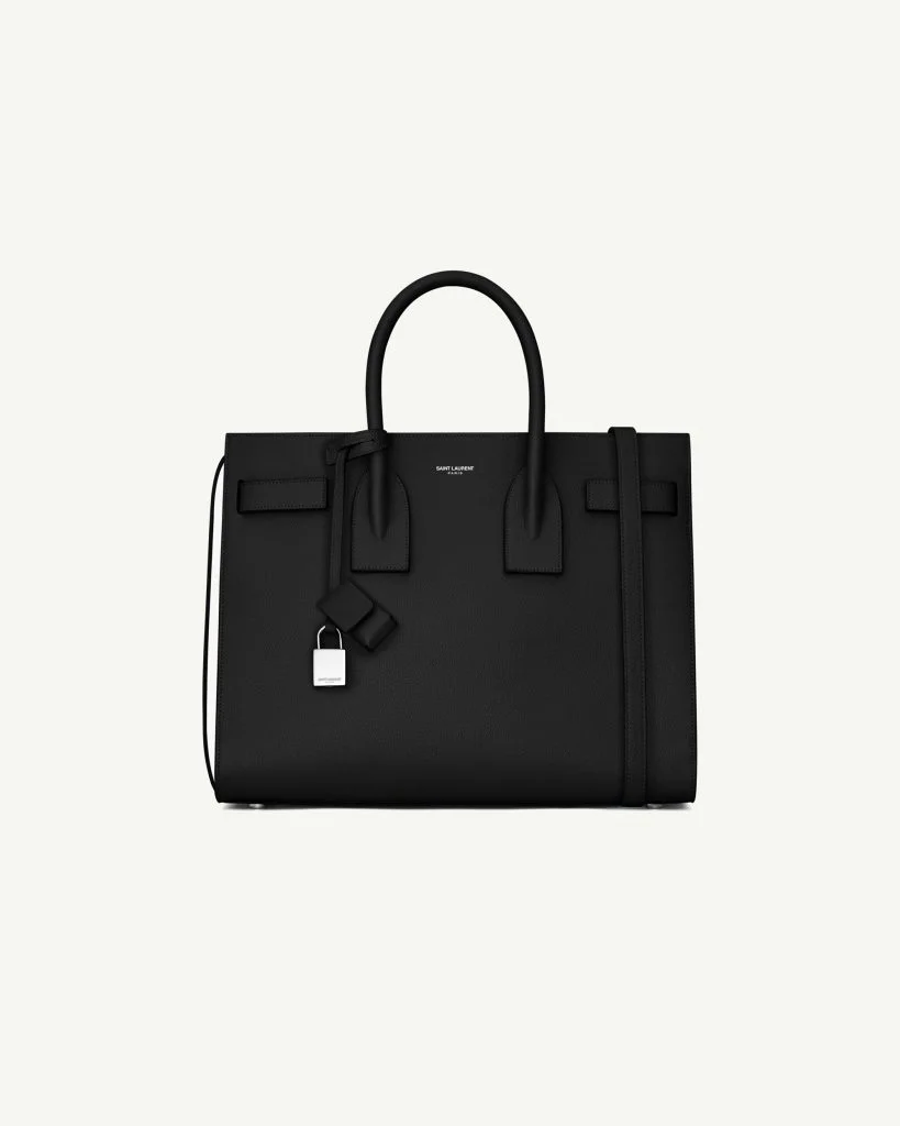 Saint Laurent Sac de Jour Small in Grained Leather — Black