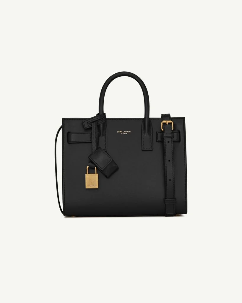 Saint Laurent Sac de Jour Nano in Smooth Leather — Black