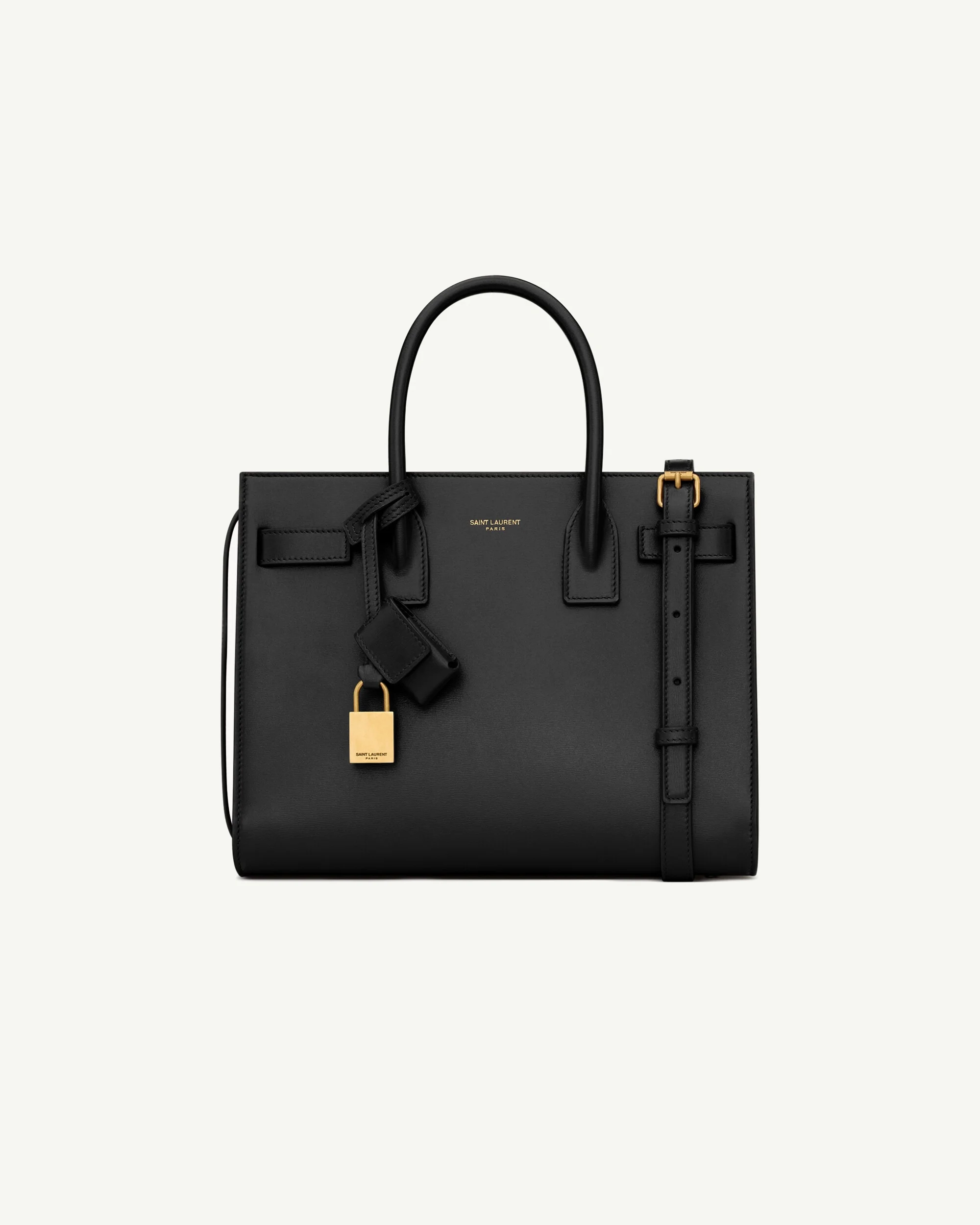 Saint Laurent Sac de Jour Baby in Smooth Leather — Black