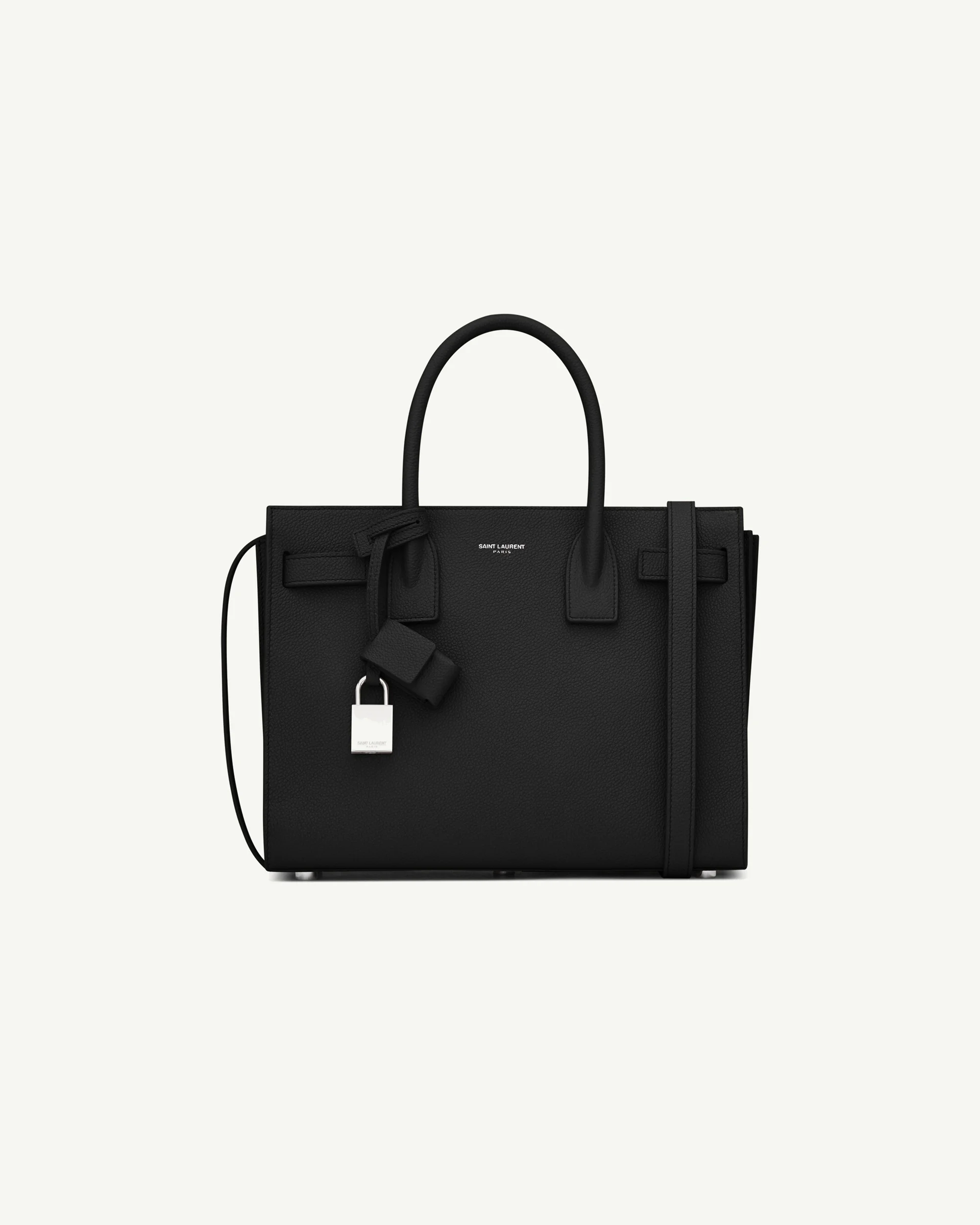 Saint Laurent Sac de Jour Baby in Grained Leather — Black