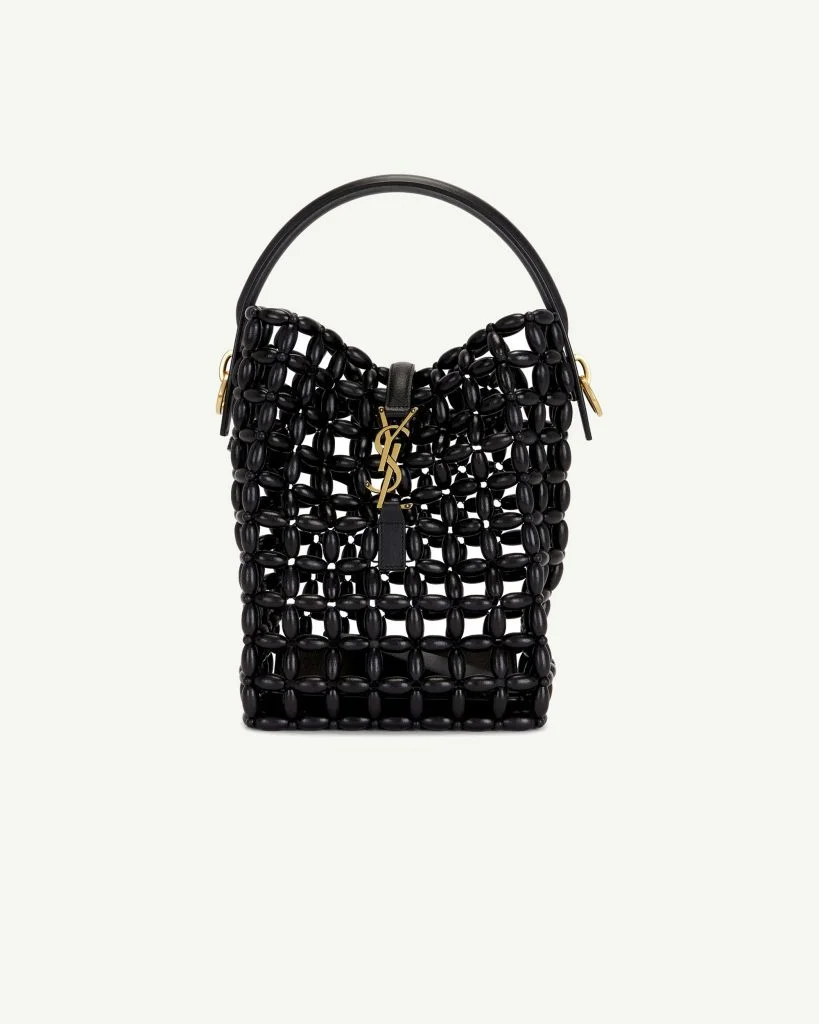 Saint Laurent Small Le 37 Supple Bucket Bag — Black