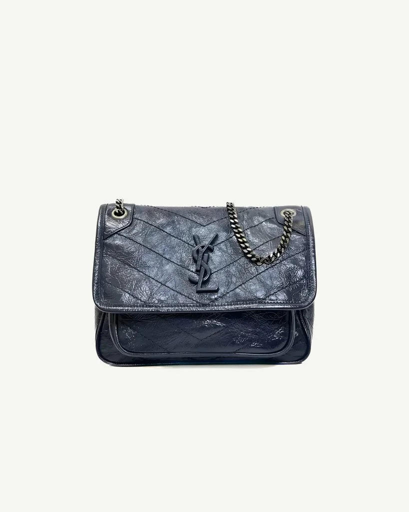 Saint Laurent Niki Small Bag — Navy Blue
