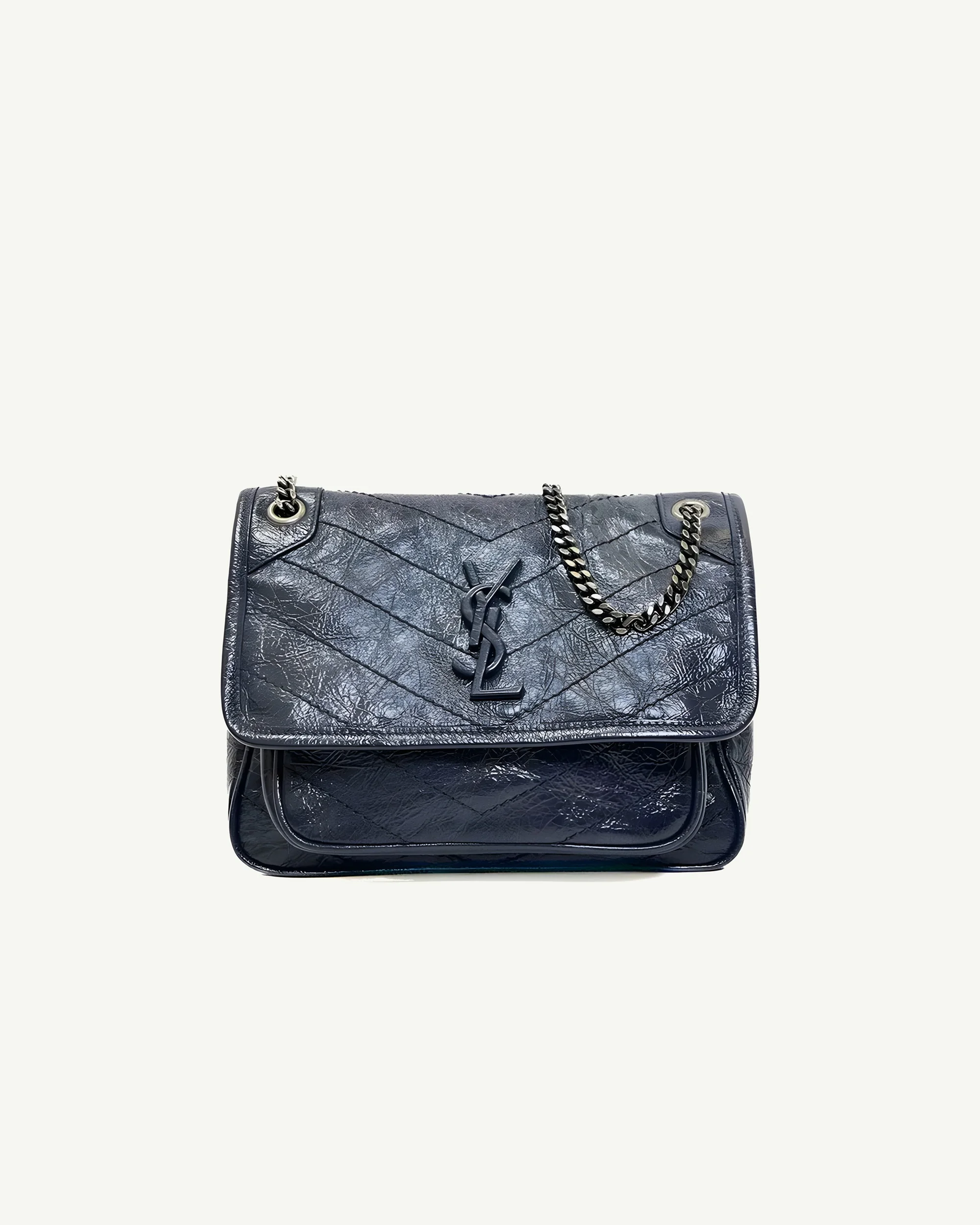 Saint Laurent Niki Small Bag — Navy Blue