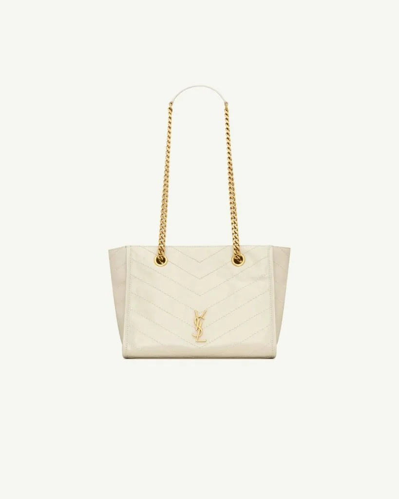Saint Laurent Niki Small Shopping Bag — White
