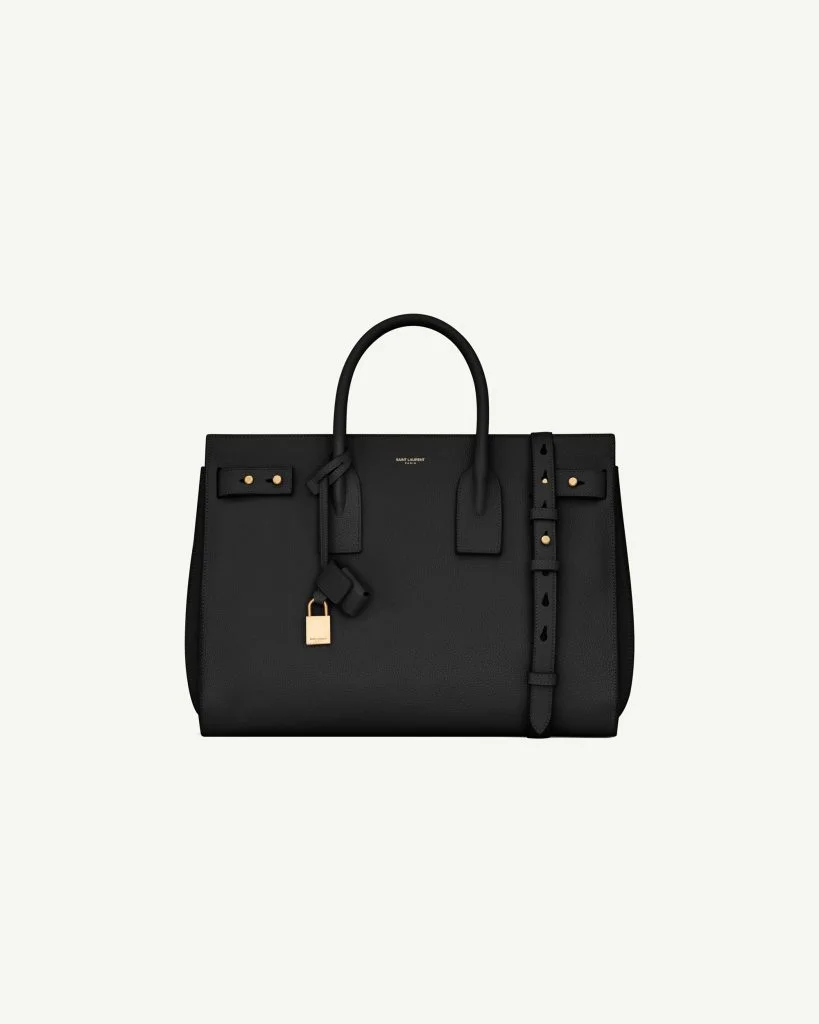 Saint Laurent Sac de Jour Medium in Supple Grained Leather — Black