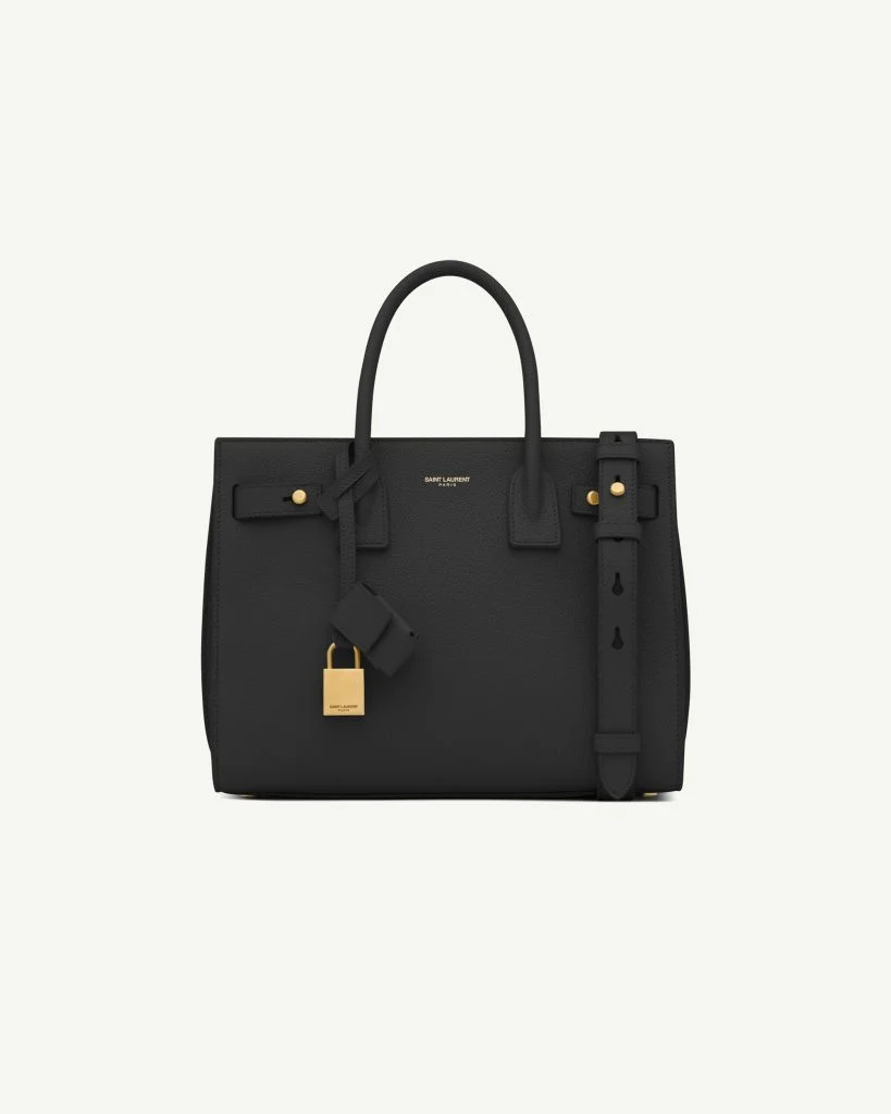Saint Laurent Sac de Jour Baby in Supple Grained Leather — Black