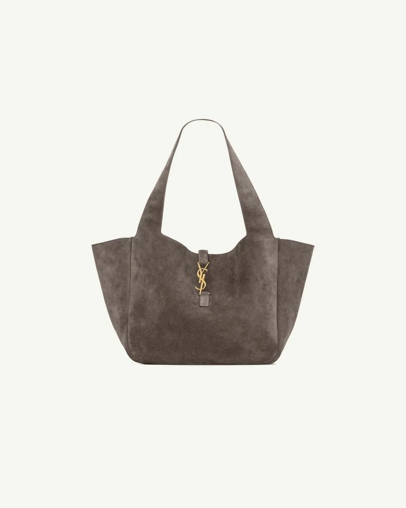 Saint Laurent Le 5 à 7 Bea in Suede — Urban Grey