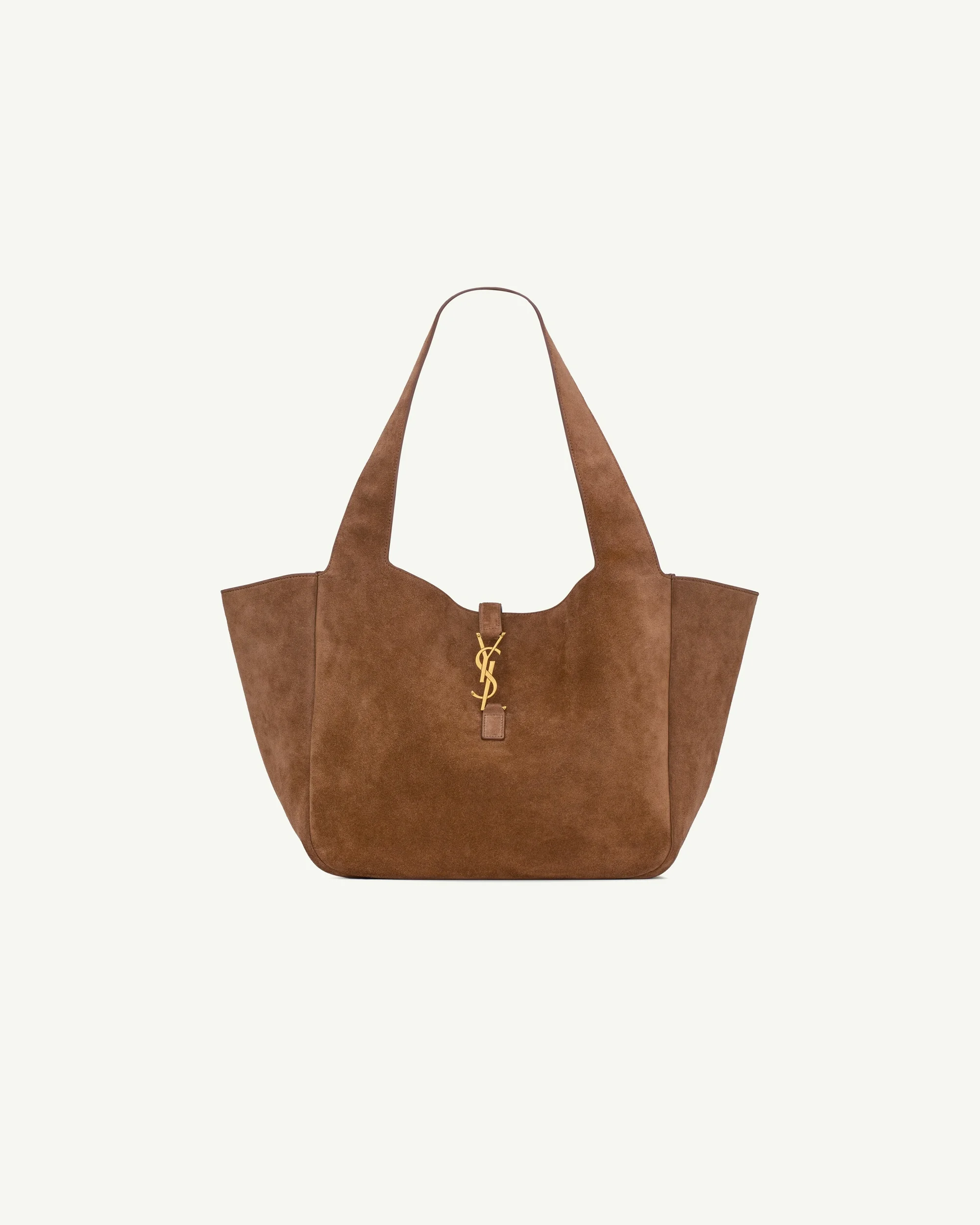 Saint Laurent Le 5 à 7 Bea in Suede — Caramel Cognac