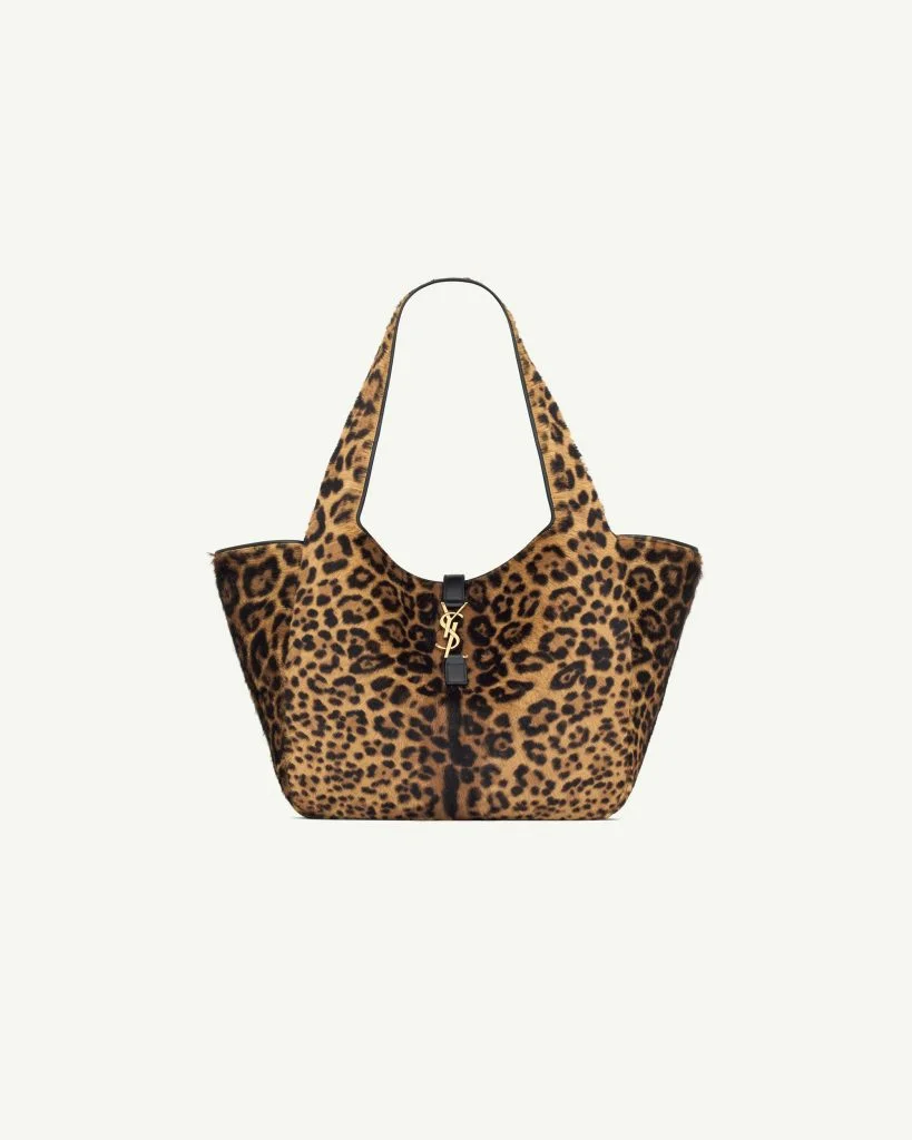 Saint Laurent Le 5 à 7 Bea in Pony Hair Leather — Leopard