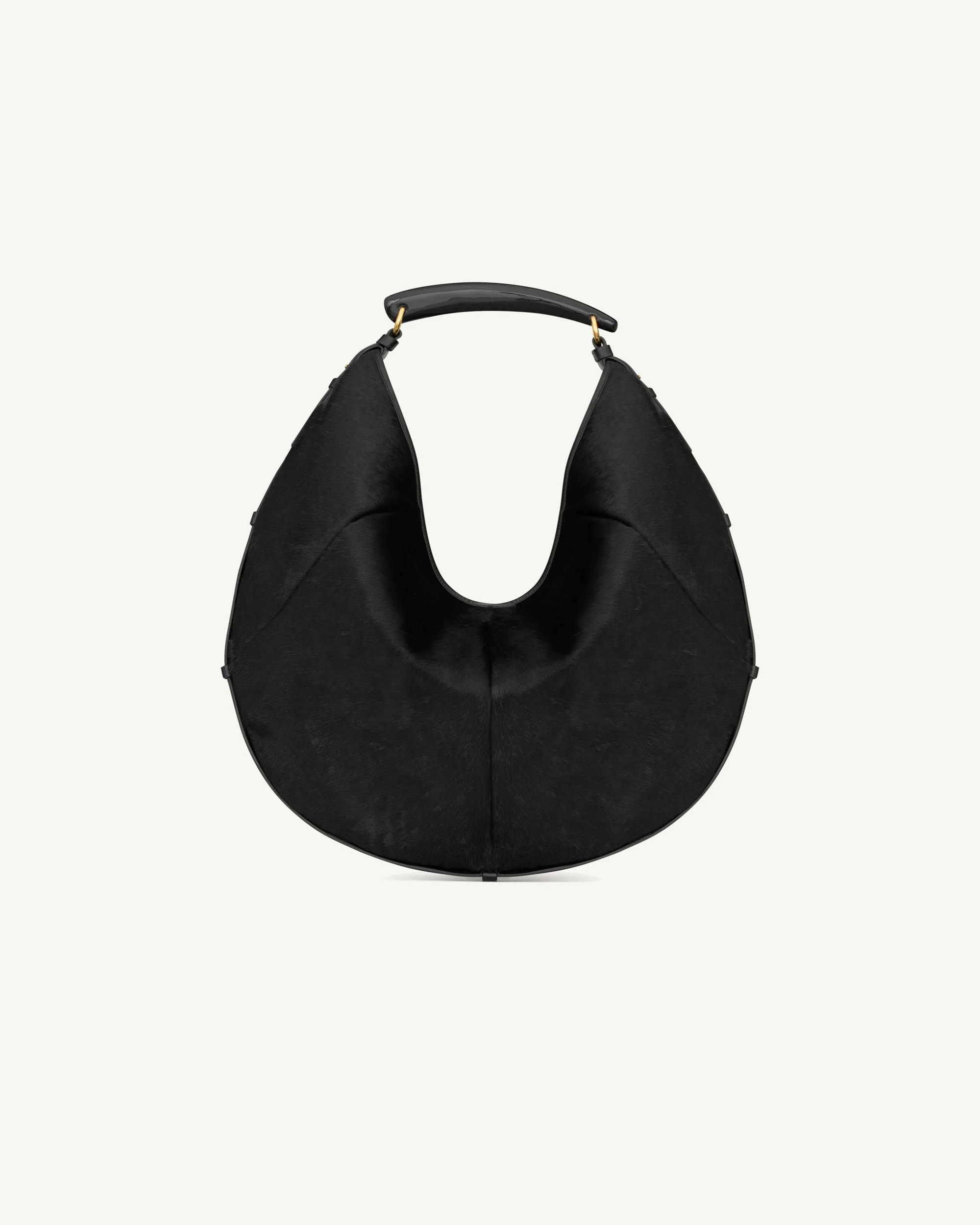 Saint Laurent Mombasa Large in Pony Hair Leather — Black