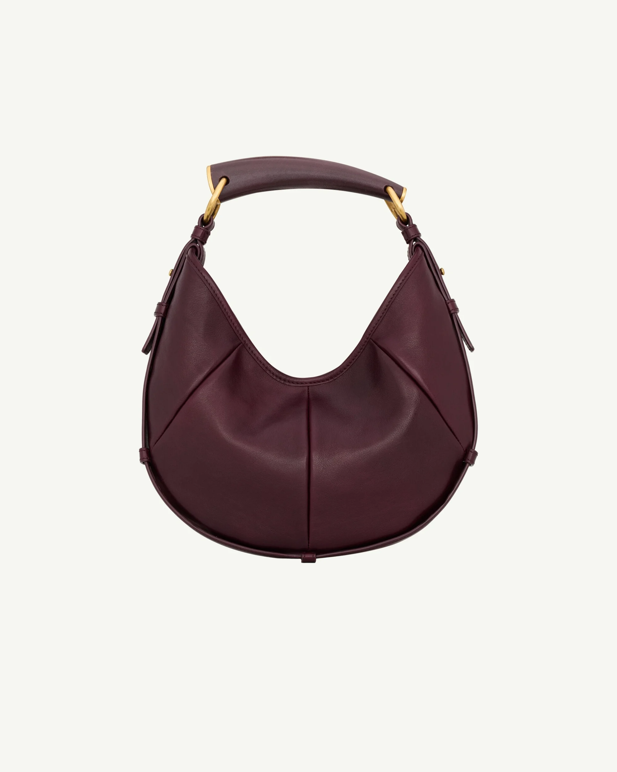 Saint Laurent Mombasa Small Hobo Bag — Burgundy