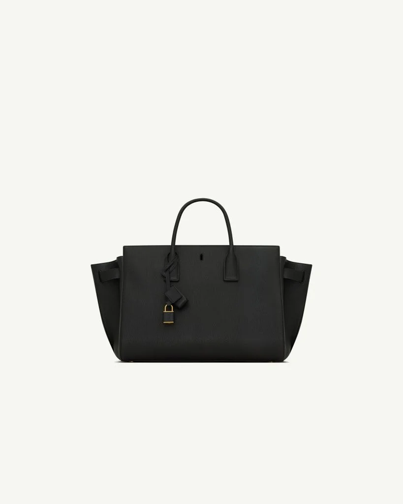 Saint Laurent Sac de Jour Large in Grained Leather — Black
