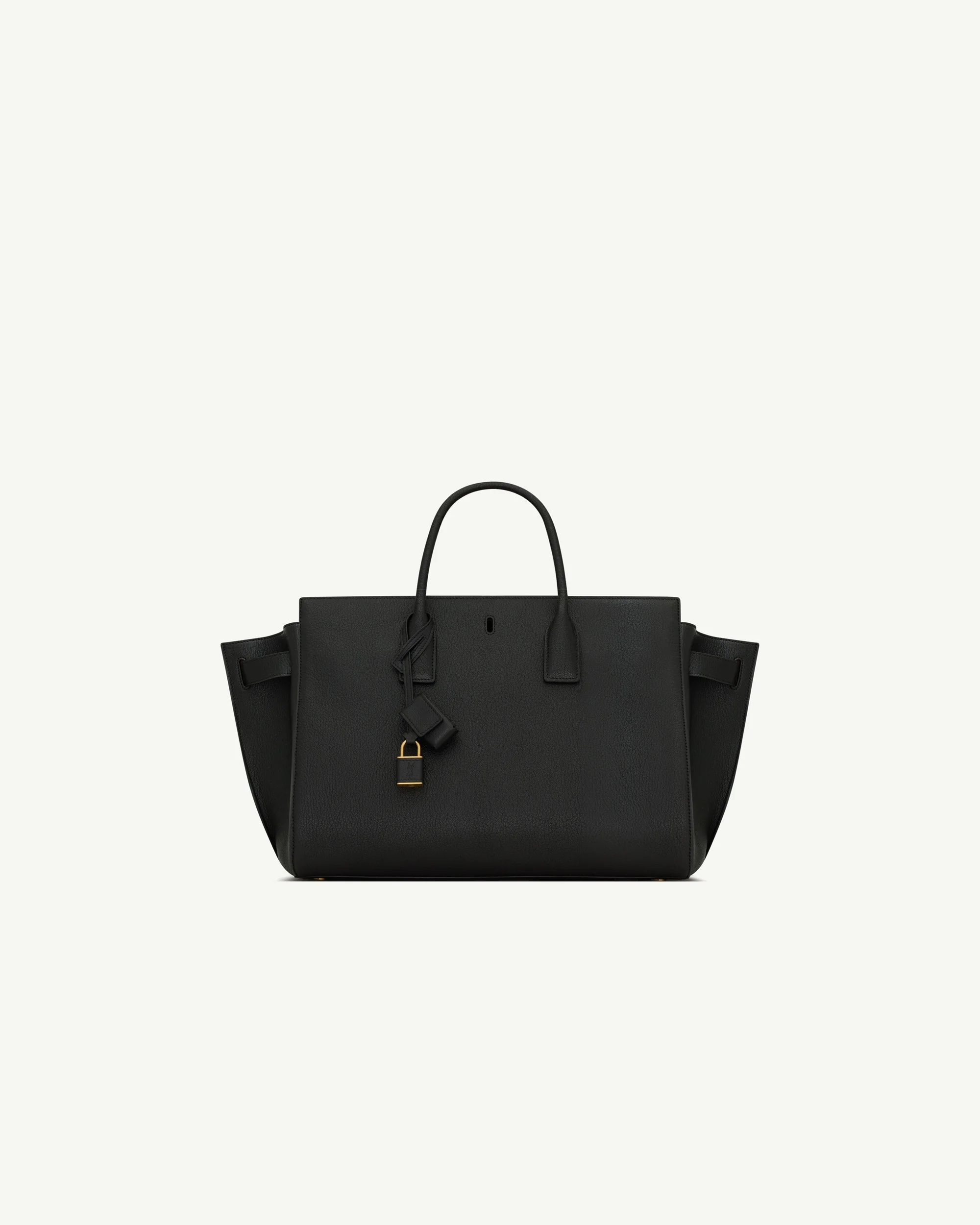 Saint Laurent Sac de Jour Large in Grained Leather — Black
