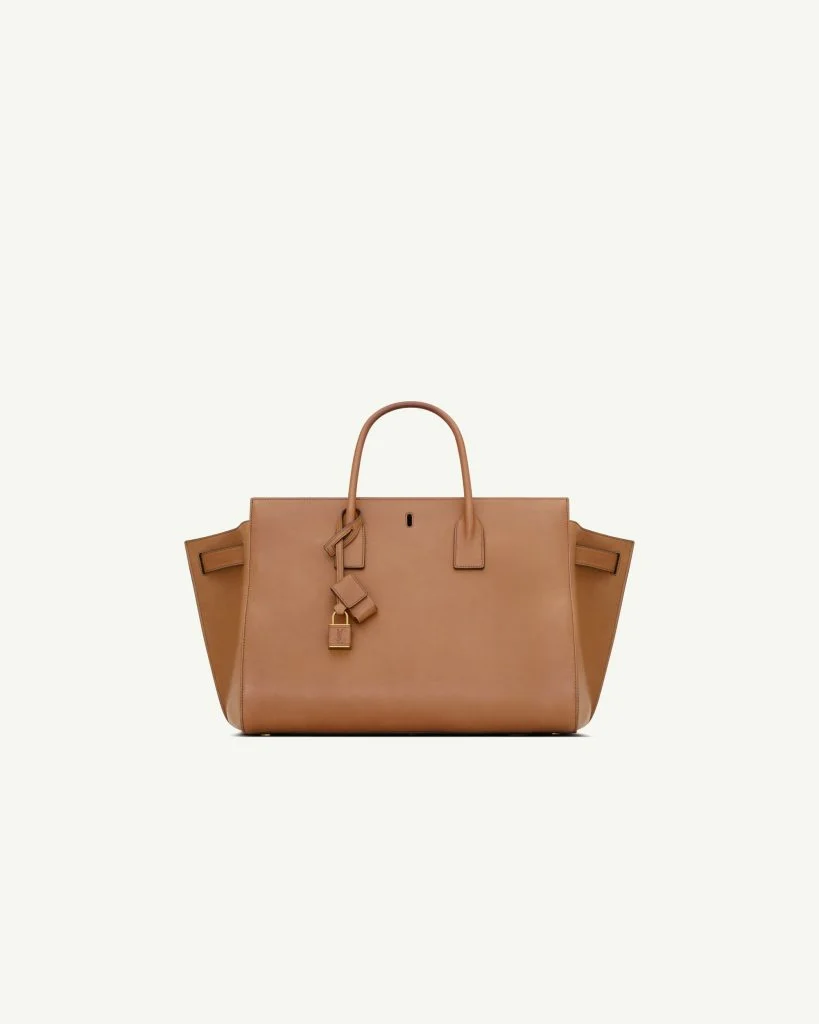 Saint Laurent Sac de Jour Large in Leather — Toasted Brown