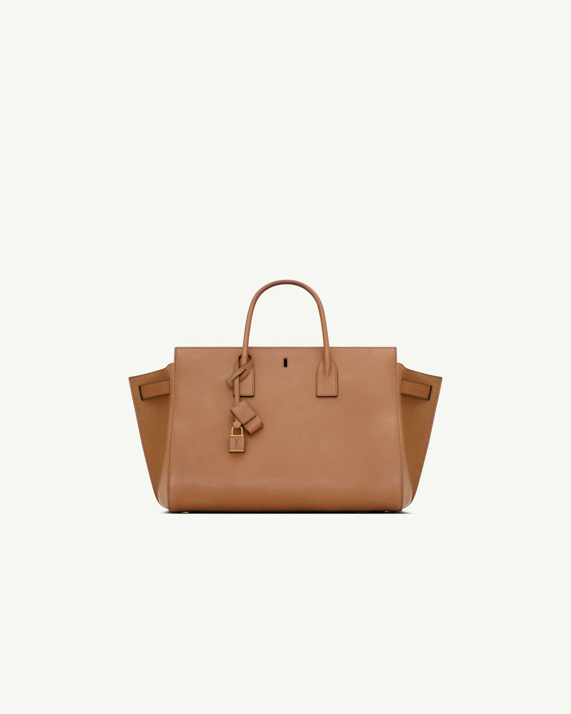 Saint Laurent Sac de Jour Large in Leather — Toasted Brown