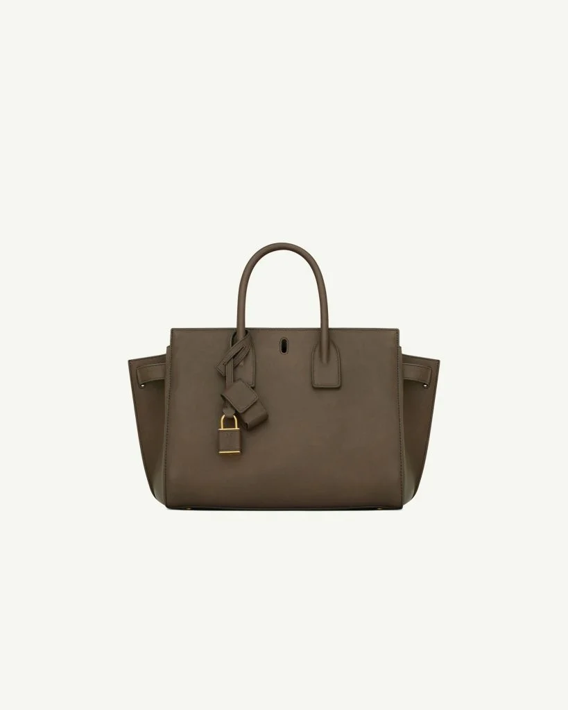 Saint Laurent Sac de Jour Small in Leather — Light Musk