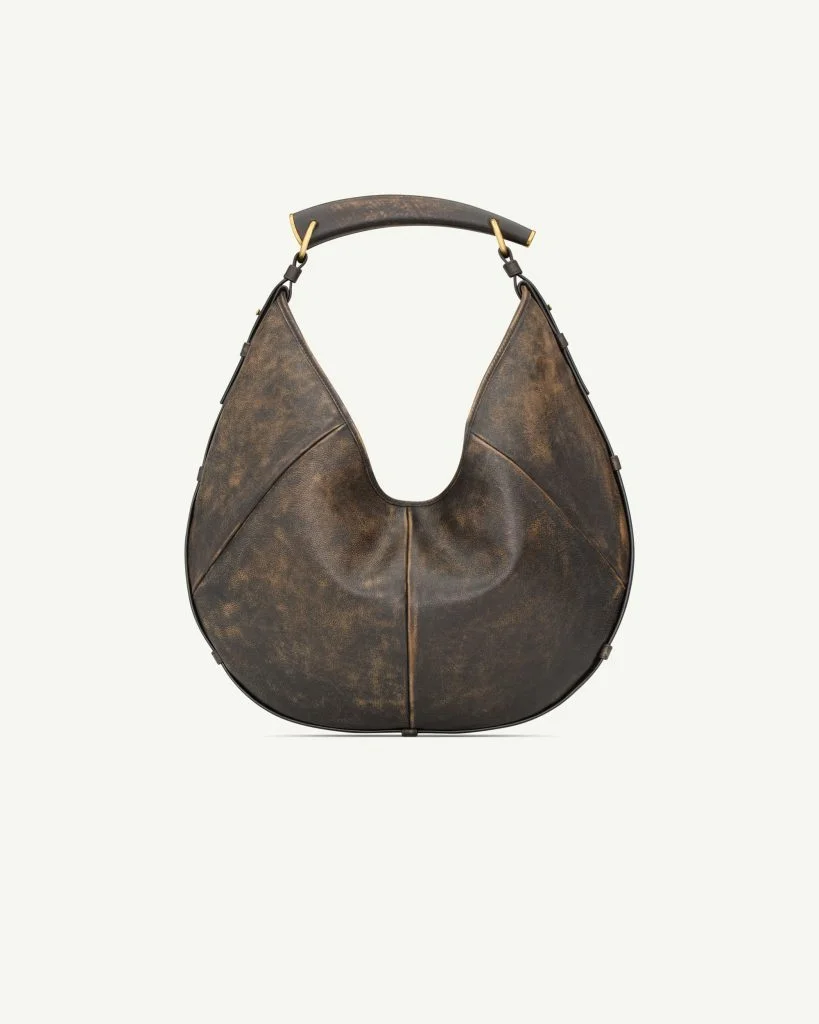 Saint Laurent Mombasa Medium in Vintage Leather — Dark Oak