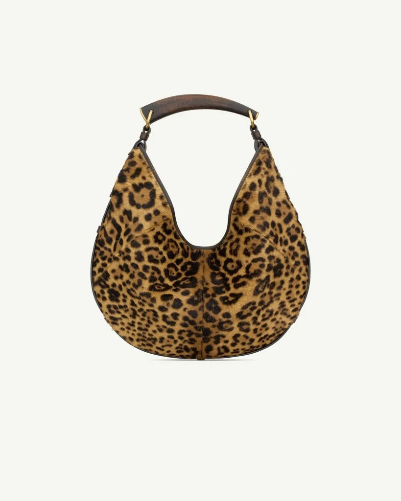 Saint Laurent Mombasa Medium in Pony Hair Leather — Black and Brown