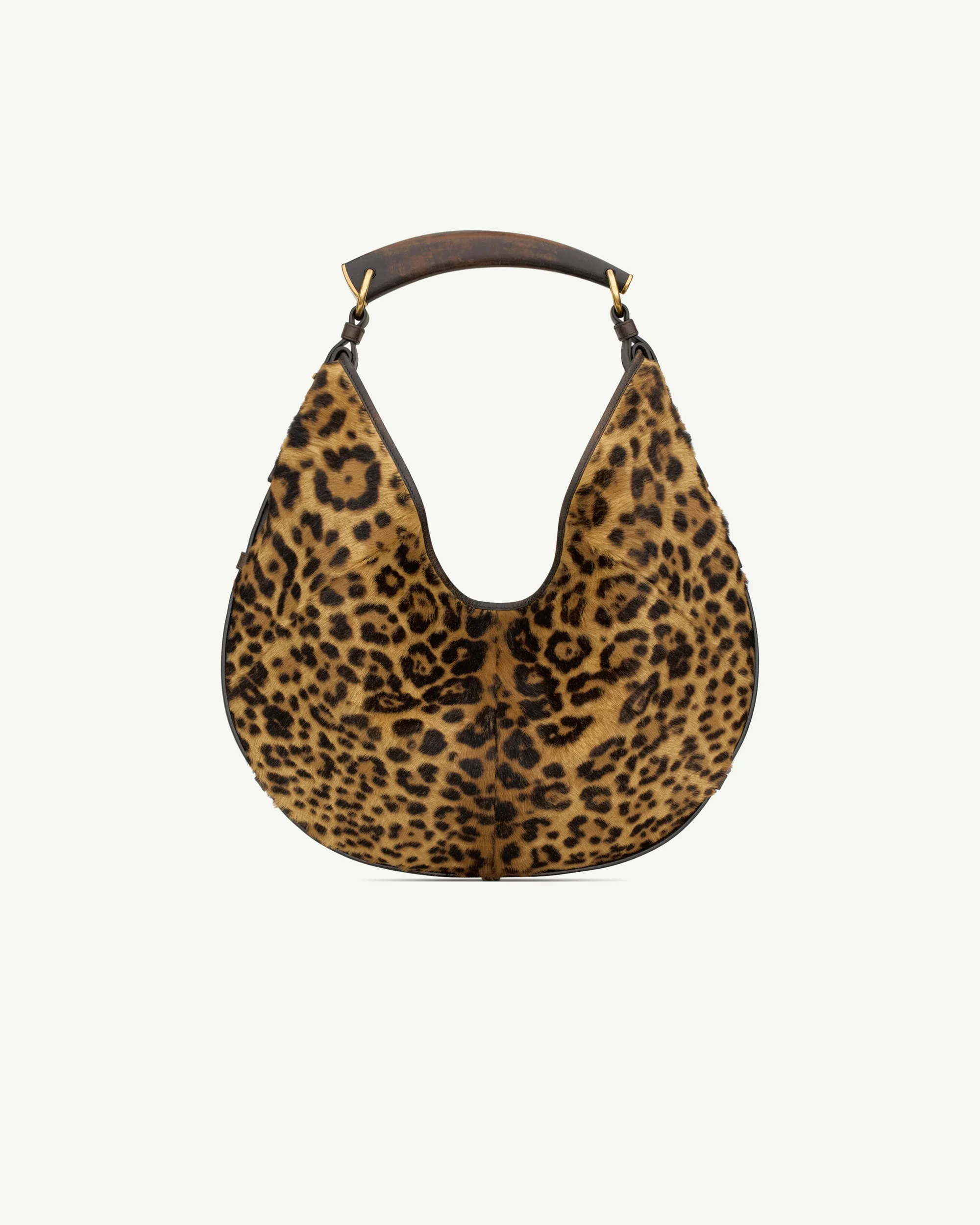 Saint Laurent Mombasa Medium in Pony Hair Leather — Black and Brown