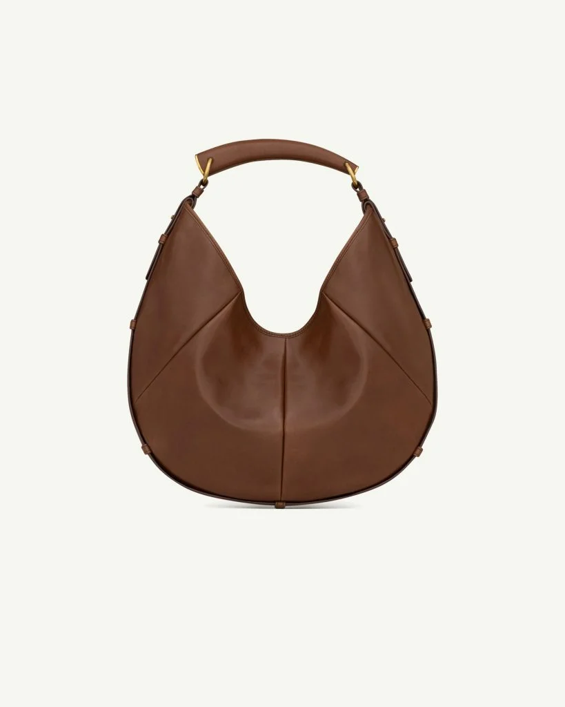 Saint Laurent Mombasa Medium in Smooth Leather — Burnt Bread