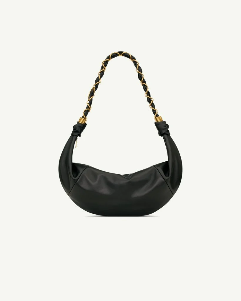 Saint Laurent Amalia Hobo in Lambskin — Black