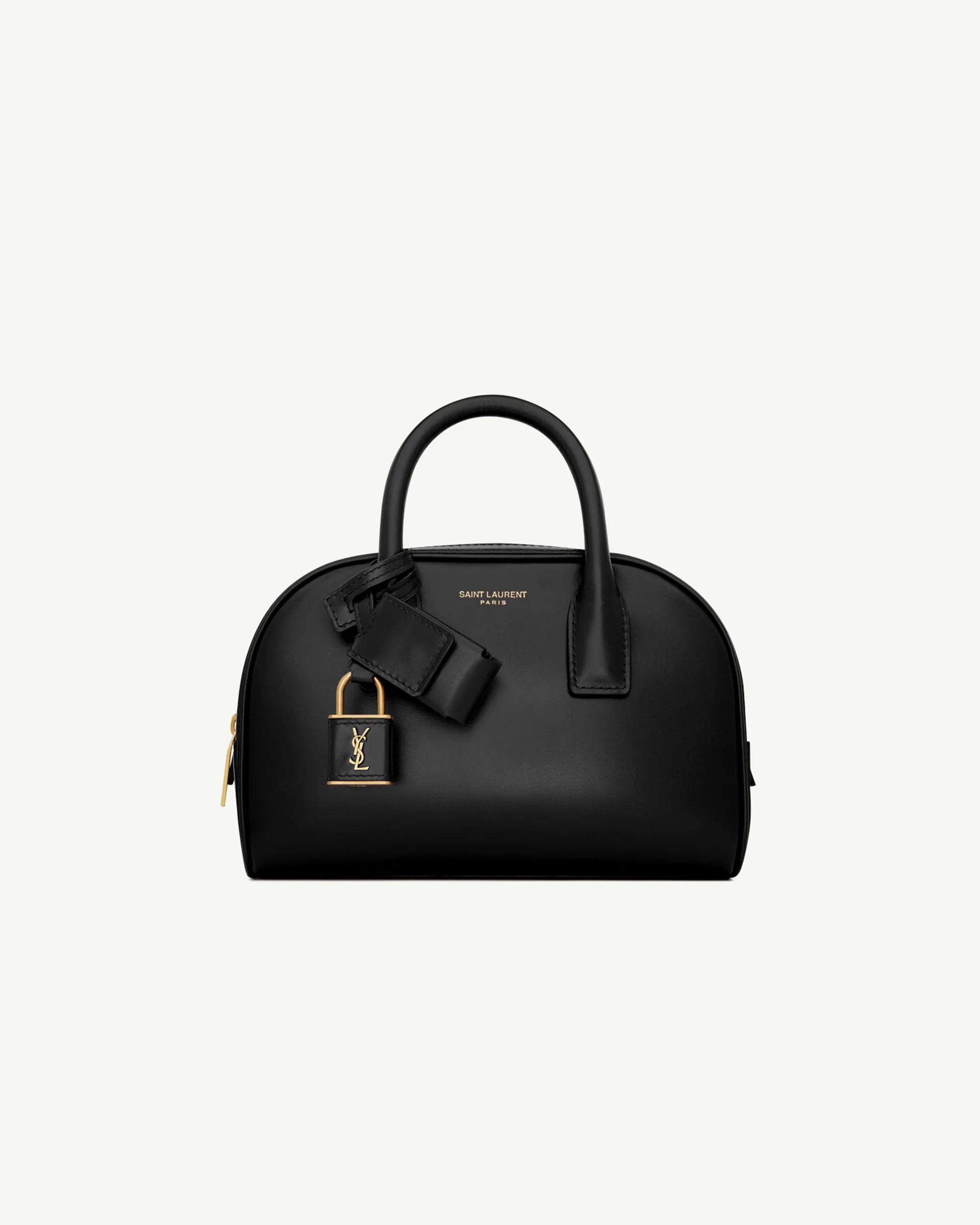 Saint Laurent Sac de Jour Boston Mini in Box Leather — Black