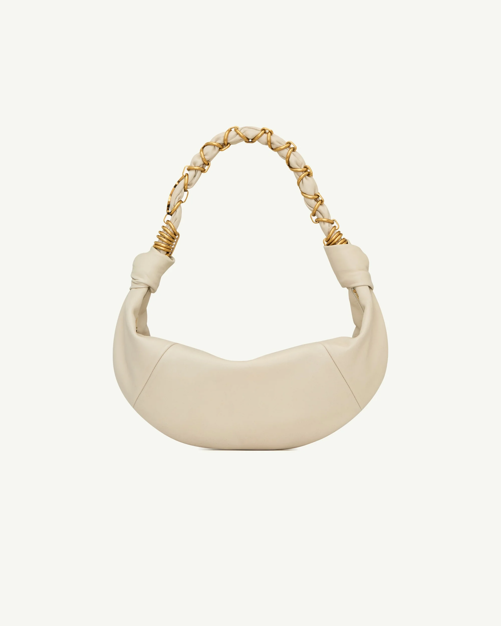 Saint Laurent Amalia Small Hobo Bag — Blanc Vintage